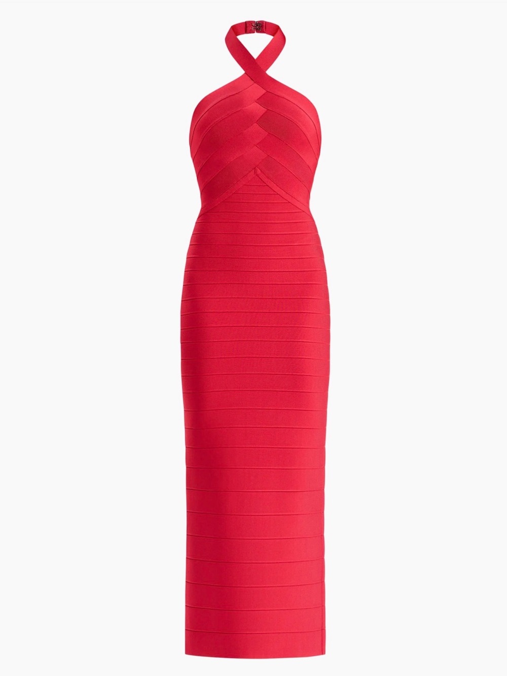 Herve Leger Icon Halter-Neck Bandage Gown